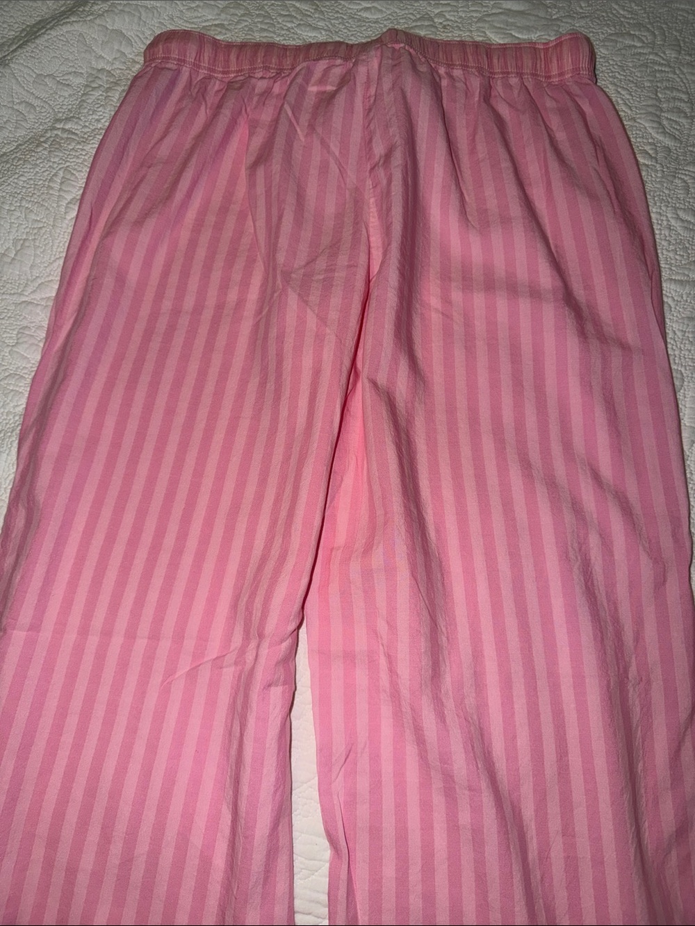 Victoria’s Secret Classic Striped Pink Pajama Set, 3 Pieces, Lightweight Cotton - Picture 8 of 11